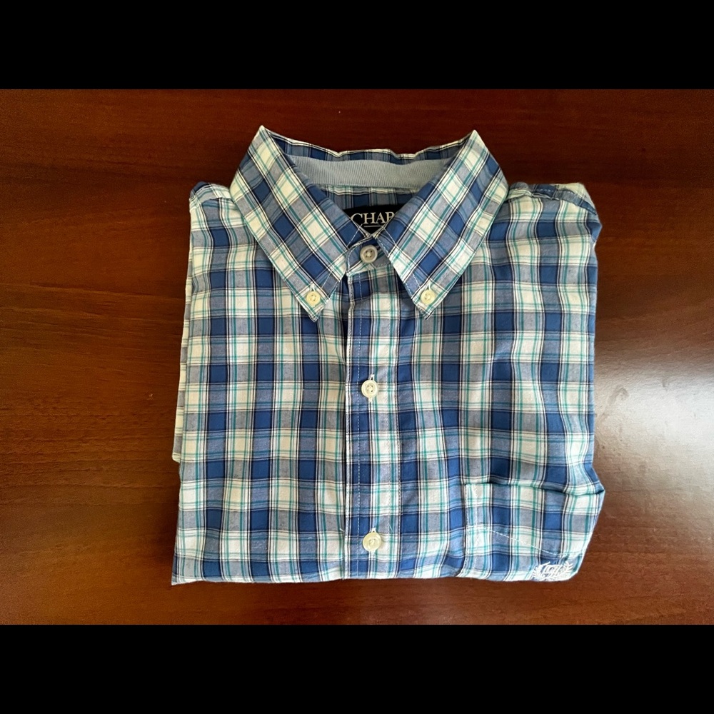 Men’s Chaps Short Sleeve Casual Shirt Size Medium